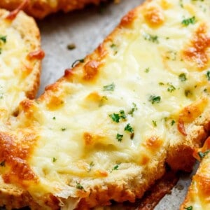 Individual Garlic Cheese Breads are quick to make and can be served with just about anything! Soups, pastas, steak and potatoes, stews