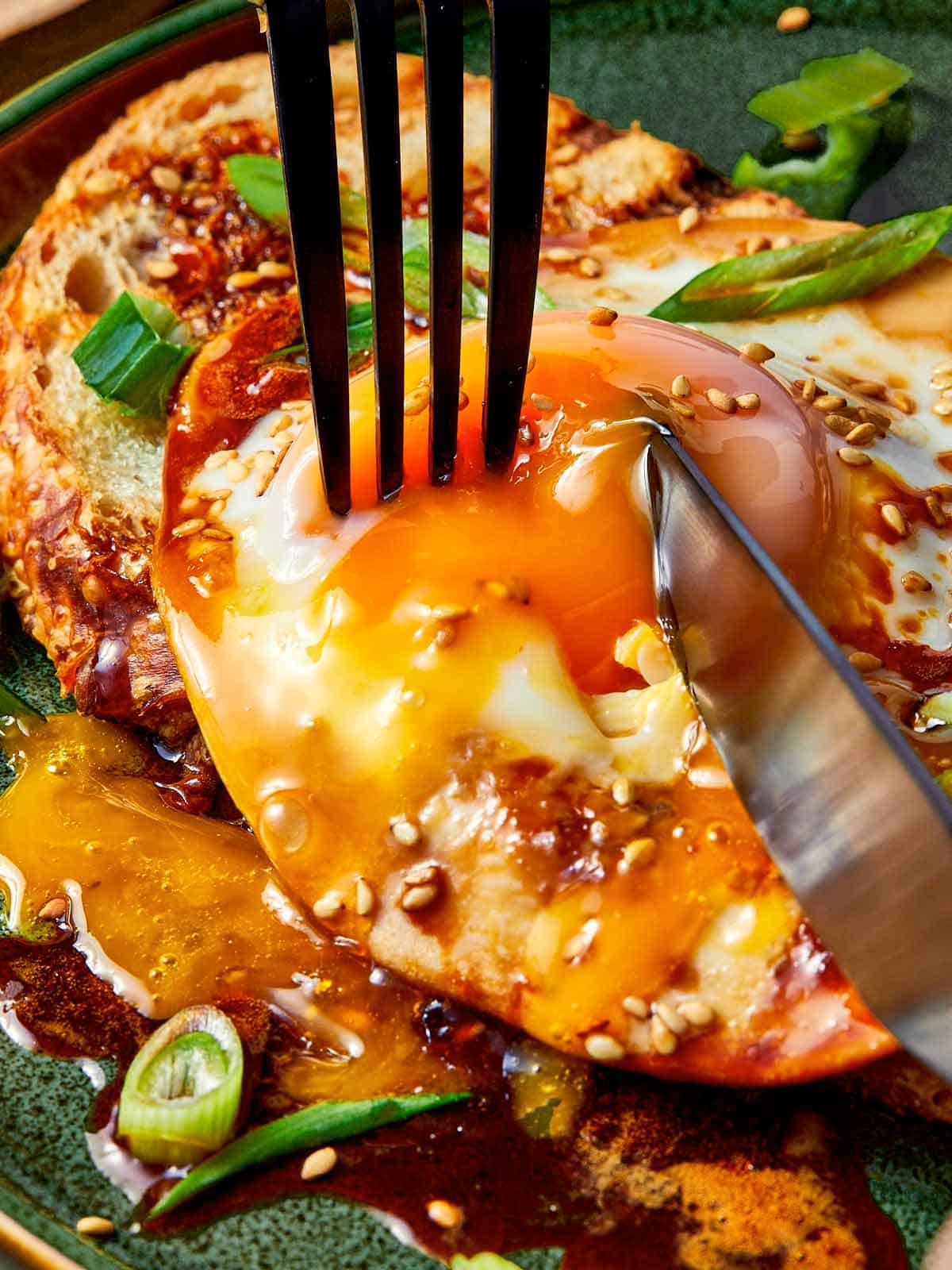 Teriyaki Poached Eggs