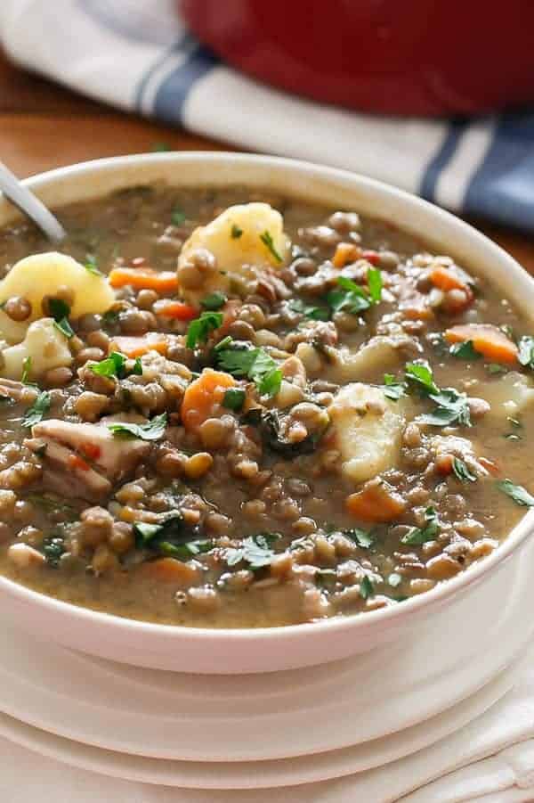 Chicken Pumpkin Lentil Stew