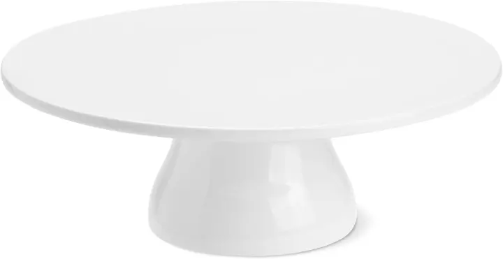 10.25 in Porcelain Cake Stand — Round Dessert Display Pedestal