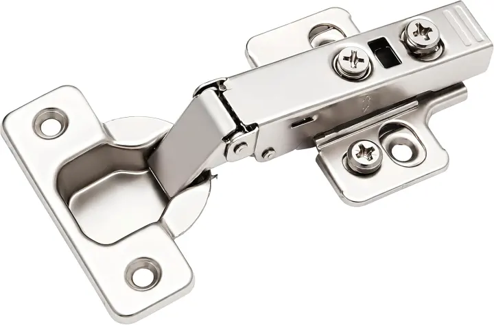 10-Pack Full-Overlay Frameless Soft-Close European Cabinet Hinges, 110° Clip-On