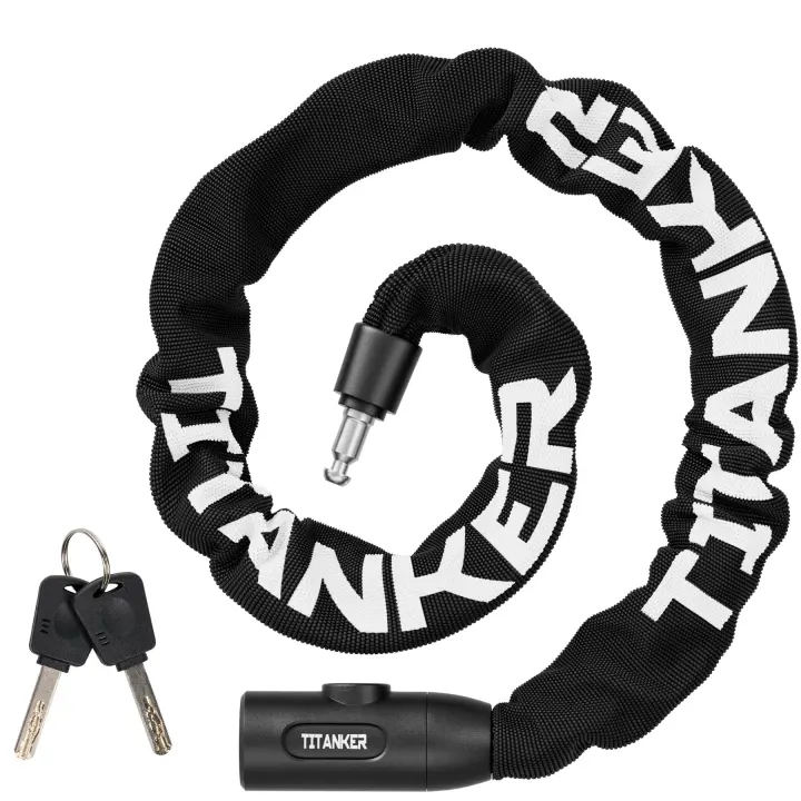 3ft Heavy-Duty Bicycle Chain Lock with 2 Keys (6mm Thick)