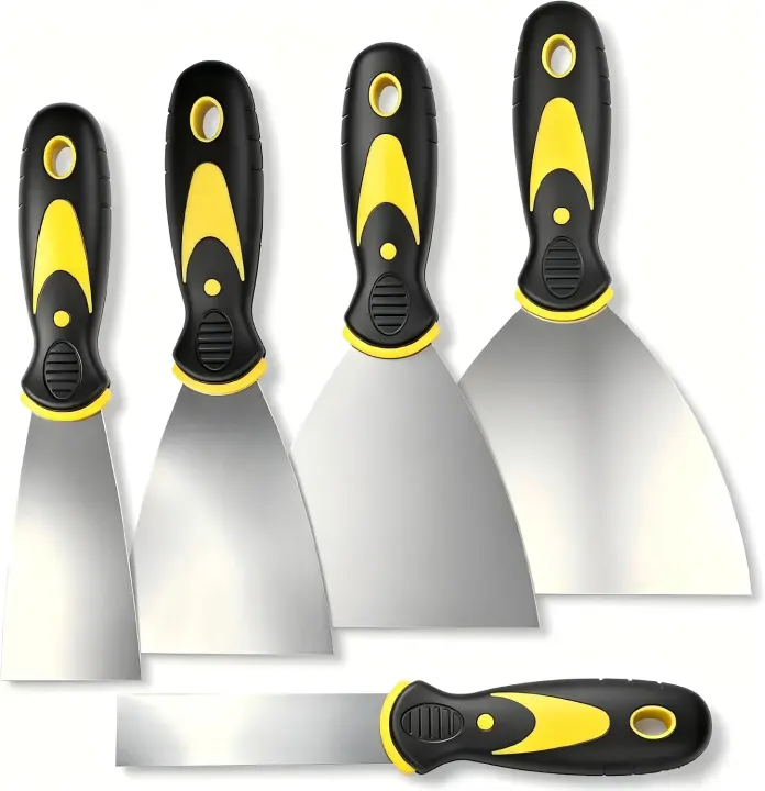 5-Piece Putty Knife Set — 1in to 5in Scrapers for Drywall & Paint