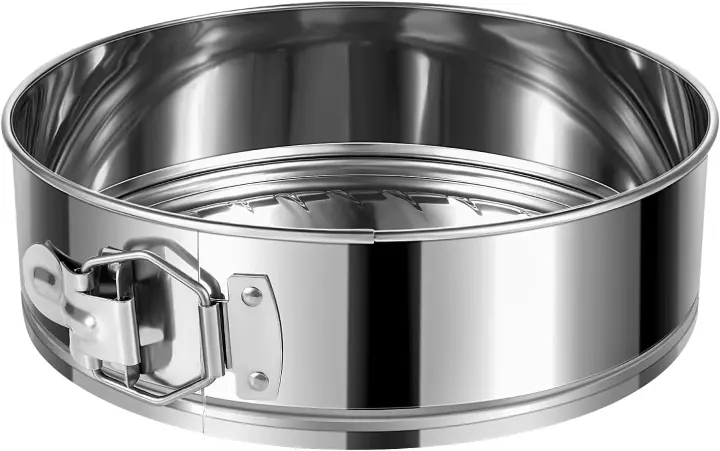 9-Inch 304 Stainless Steel Springform Cake Pan with Removable Base