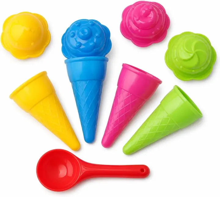 9-Piece Ice Cream Dough Playset for Toddlers (Ages 2–4)