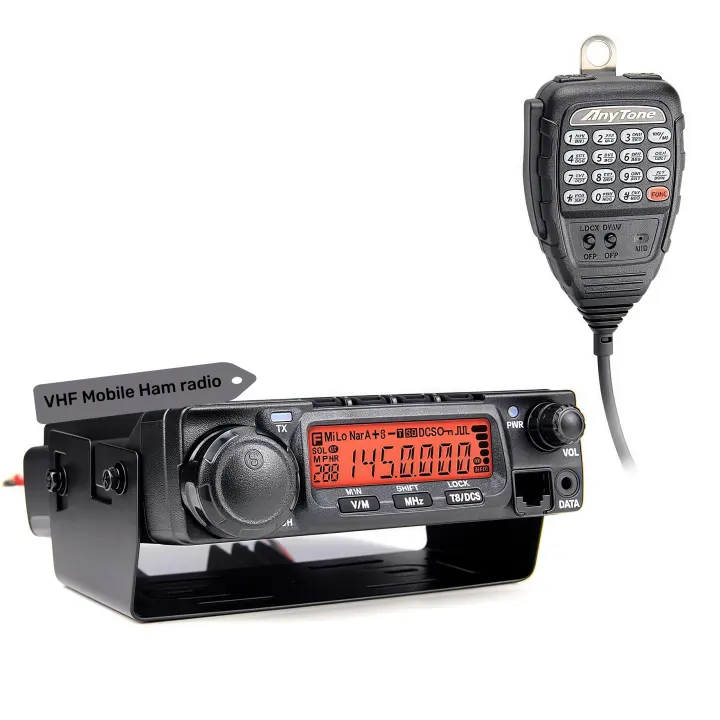 AnyTone AT-588Max 70W VHF Mobile Transceiver (2m, Airband RX)