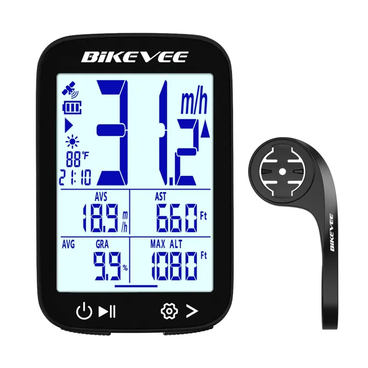 Bikevee GPS Bike Computer — 2.4‑inch Screen with Altitude & 28H Battery