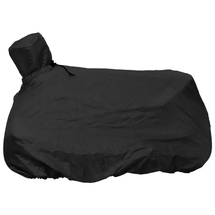 Black Nylon Saddle Cover with Horn Pocket Tote