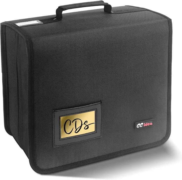 CCidea 400-Disc CD/DVD Binder Organizer — Portable Wallet with Handle