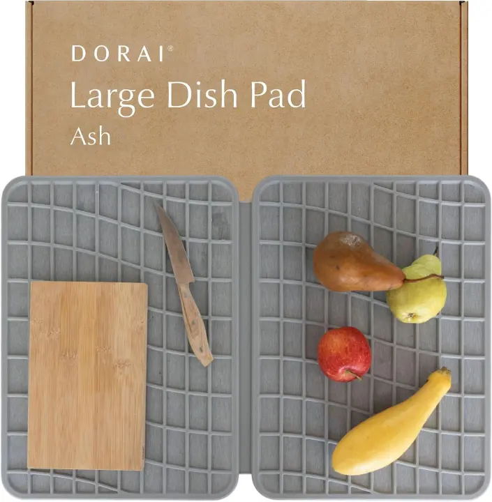Collapsible Diatomaceous Stone Dish Drying Pad (Large)