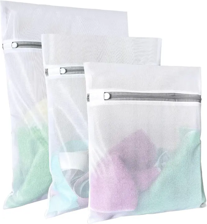 Delicate Mesh Laundry Bags — 3-Pack (Large, Medium, Small)