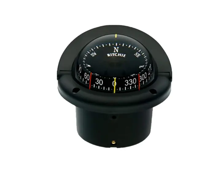 Flush-Mount Navigation Compass — 3.75" Combi (Black)