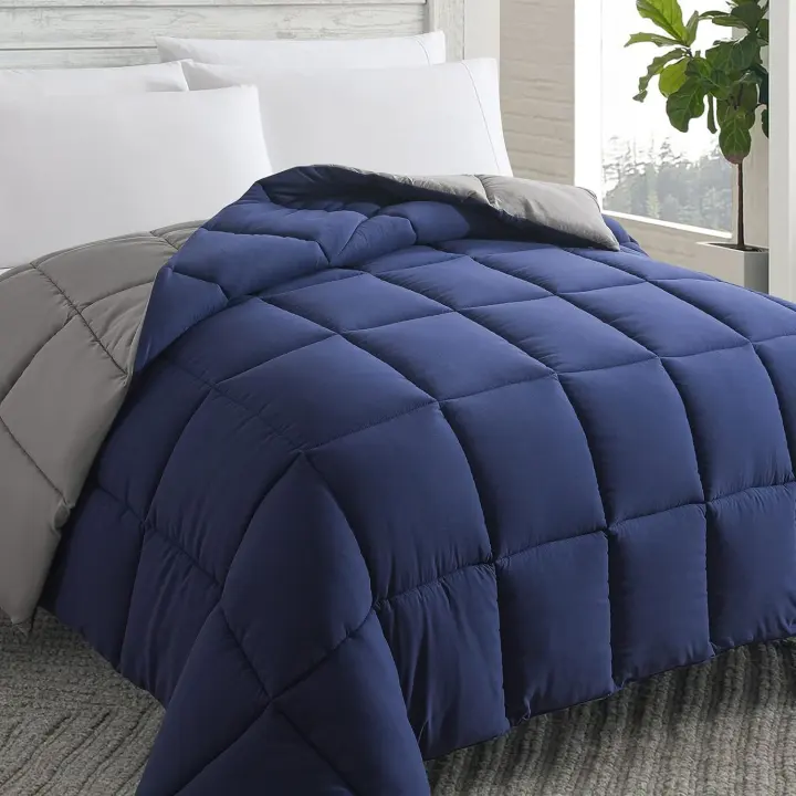 Full-Size Down-Alternative Comforter 82x86 — Reversible All-Season