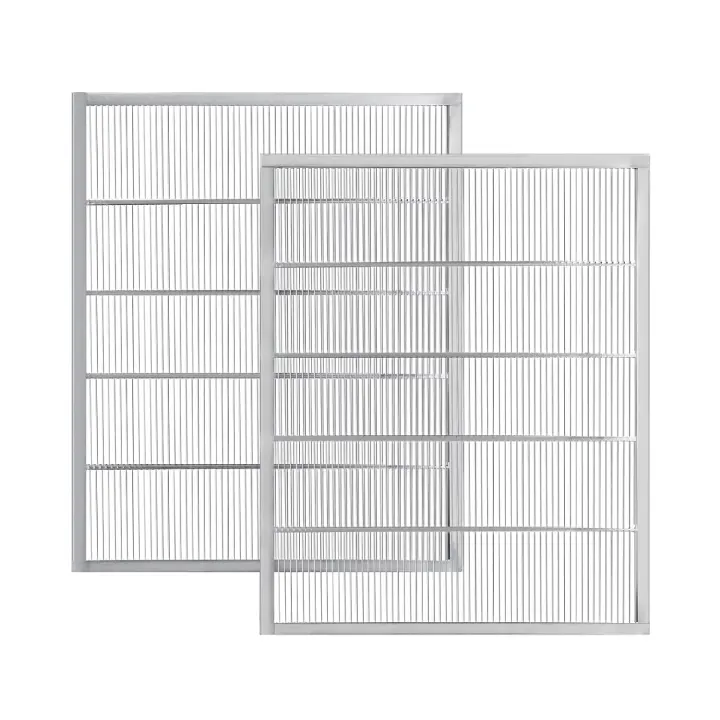 Galvanized Metal Queen Excluder — 10‑Frame Hive (2‑Pack)