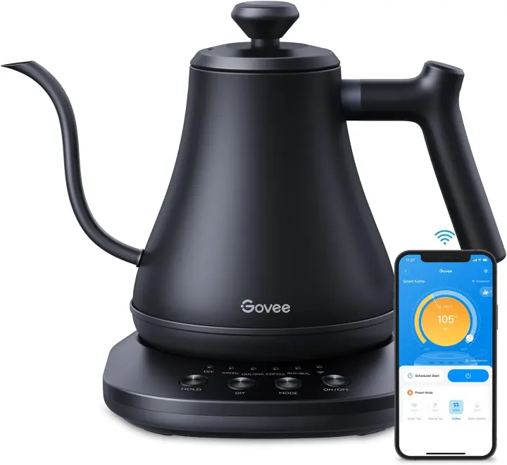 Govee Smart Gooseneck Electric Kettle — Wi‑Fi Variable Temperature Kettle