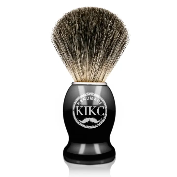Handmade Pure Badger Shaving Brush — Wood Handle, Soft Bristles