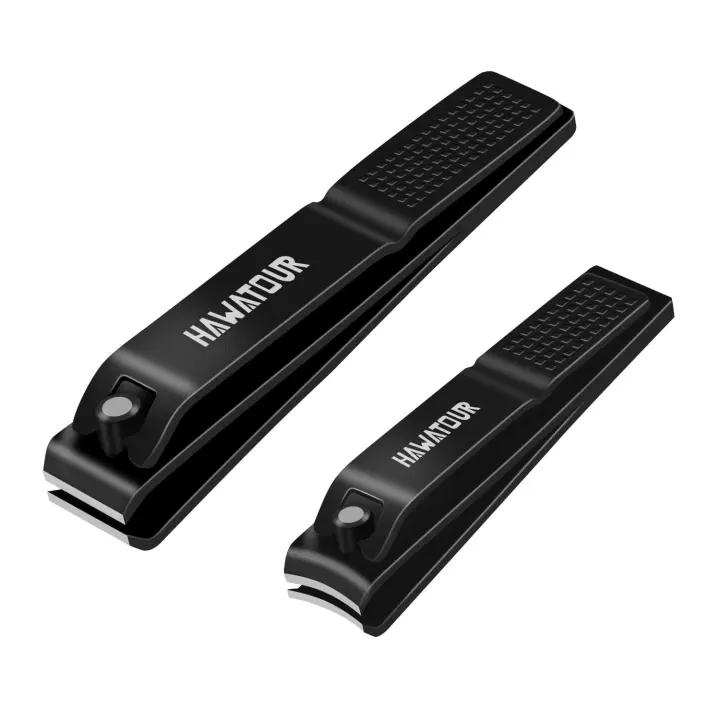 HAWATOUR Nail Clippers Set with Metal Tin — Fingernail & Toenail Clippers