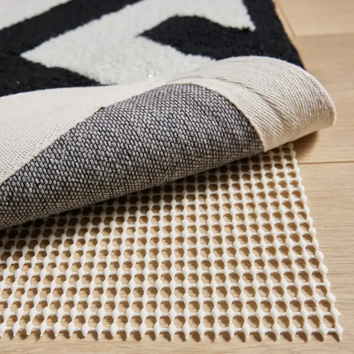 High-Grip Non-Slip Rug Pad — 3x5 Cream Rug Underlay