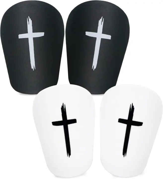 Mini Soccer Shin Guards — 2 Pairs Ultra-Light Small Shin Pads