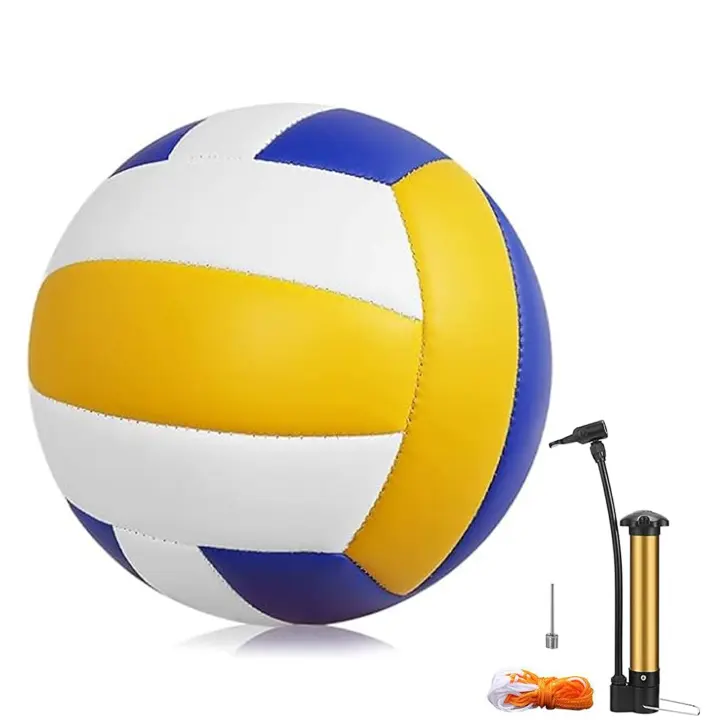 Official Size 5 PU Leather Volleyball — 1-Pack Indoor/Outdoor Soft-Touch