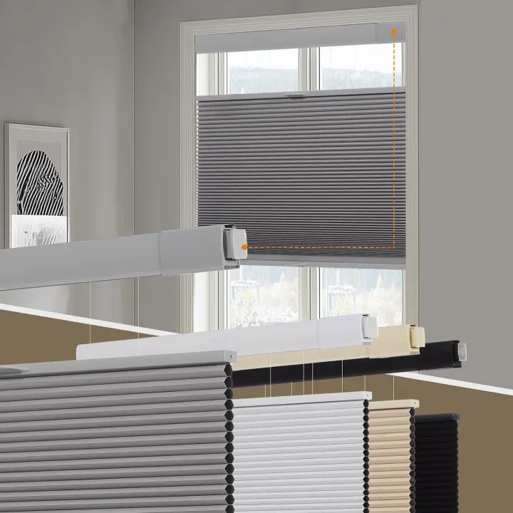 Persilux Blackout Cellular Shades — Cordless Top-Down Bottom-Up Honeycomb Blinds