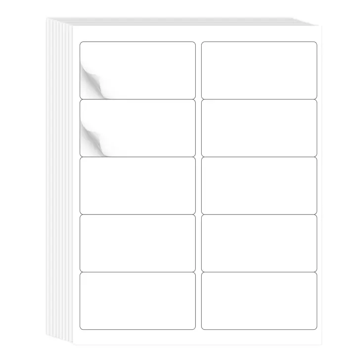 Printable White Matte 2" x 4" Shipping & Address Labels — 300 Pack