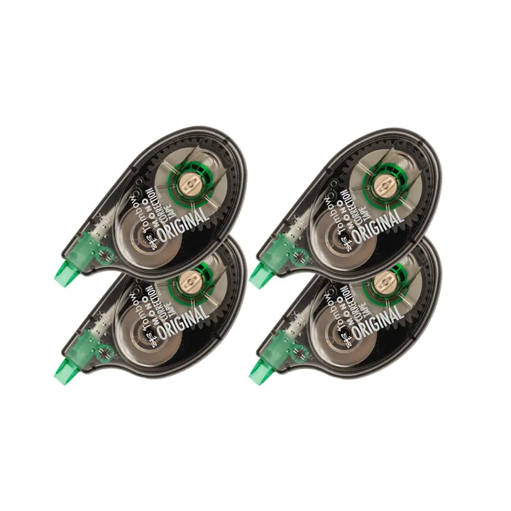 Tombow MONO Original Correction Tape — 4-Pack Single-Line Dispensers