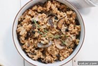 Nourishing Oven-Baked Mushroom Risotto
