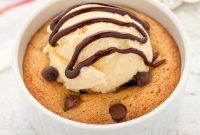 Skillet Baked Chocolate Chip Cookie For One