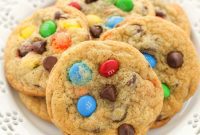 Ultimate Soft and Chewy M and M Chocolate Chip Cookies