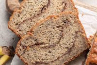 Marbled Cinnamon Banana Loaf