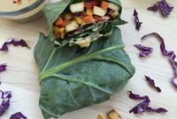 Spicy Peanut Tofu Collard Wraps
