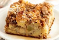 Cinnamon Apple Streusel French Toast Bake