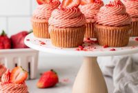 Luscious Strawberry Cupcakes