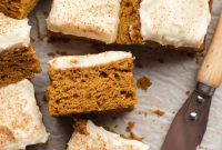 Autumn Spiced Pumpkin Bars