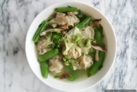 Homemade Pork and Turkey Wonton Soup From Scratch