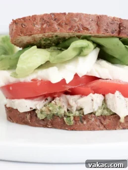 Caprese Pesto Chicken Sandwich