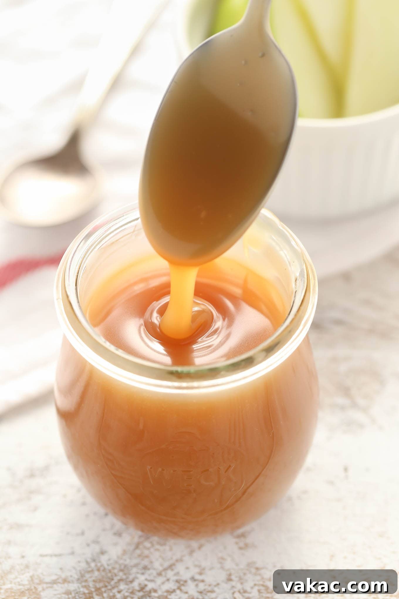 2017's Most Loved Recipes 13 This easy Homemade Salted Caramel Sauce is easy to make and perfect for topping on ice cream or almost any dessert!