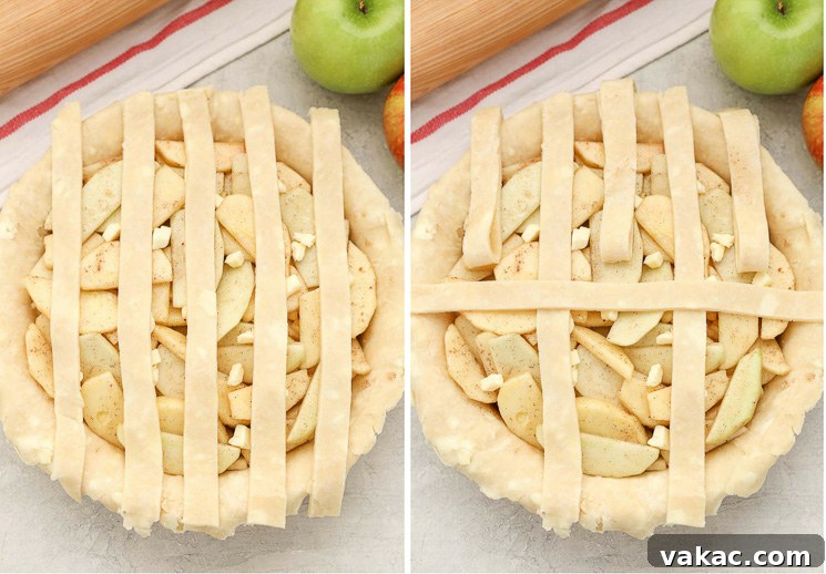 Learn how to make a lattice pie crust with this easy step-by-step tutorial. This simple technique is a beautiful decorative touch for almost any pie!