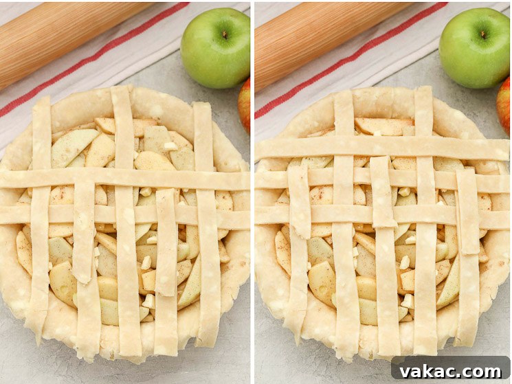 Learn how to make a lattice pie crust with this easy step-by-step tutorial. This simple technique is a beautiful decorative touch for almost any pie!