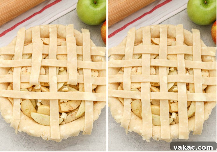 Learn how to make a lattice pie crust with this easy step-by-step tutorial. This simple technique is a beautiful decorative touch for almost any pie!