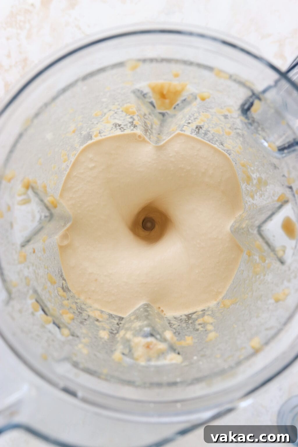 Protein Coffee Surge Smoothie 5 Smoothie being blended in a high-speed blender