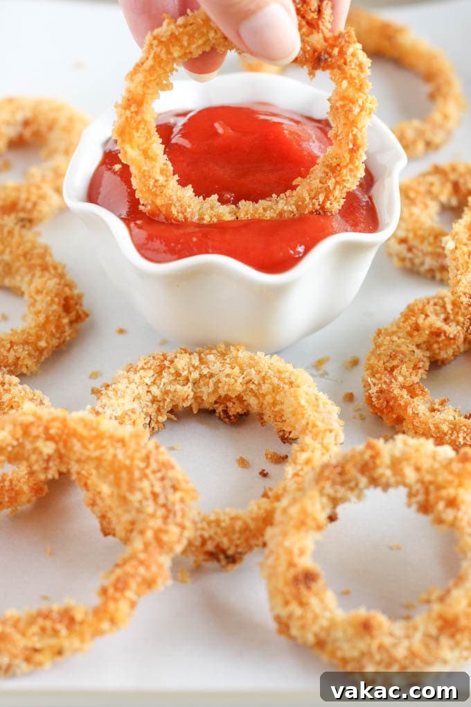 Oven-Crisped Onion Rings 4 Breading Process for Baked Onion Rings