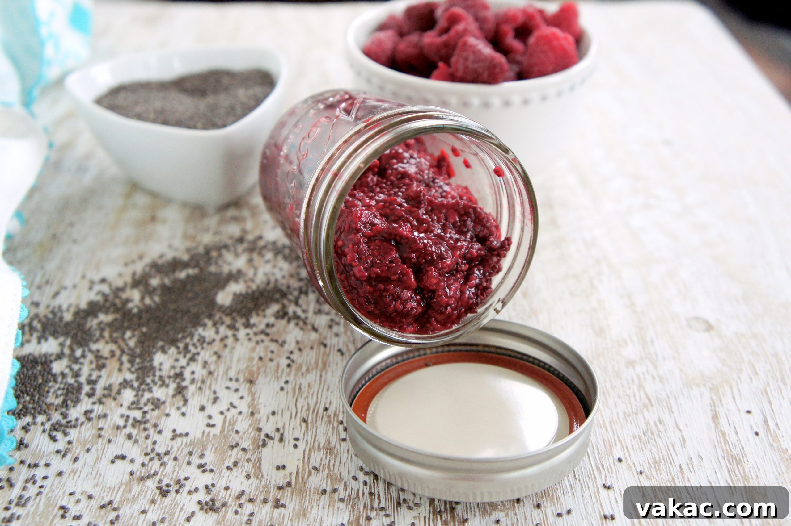 Delicious Homemade Raspberry Chia Seed Jam