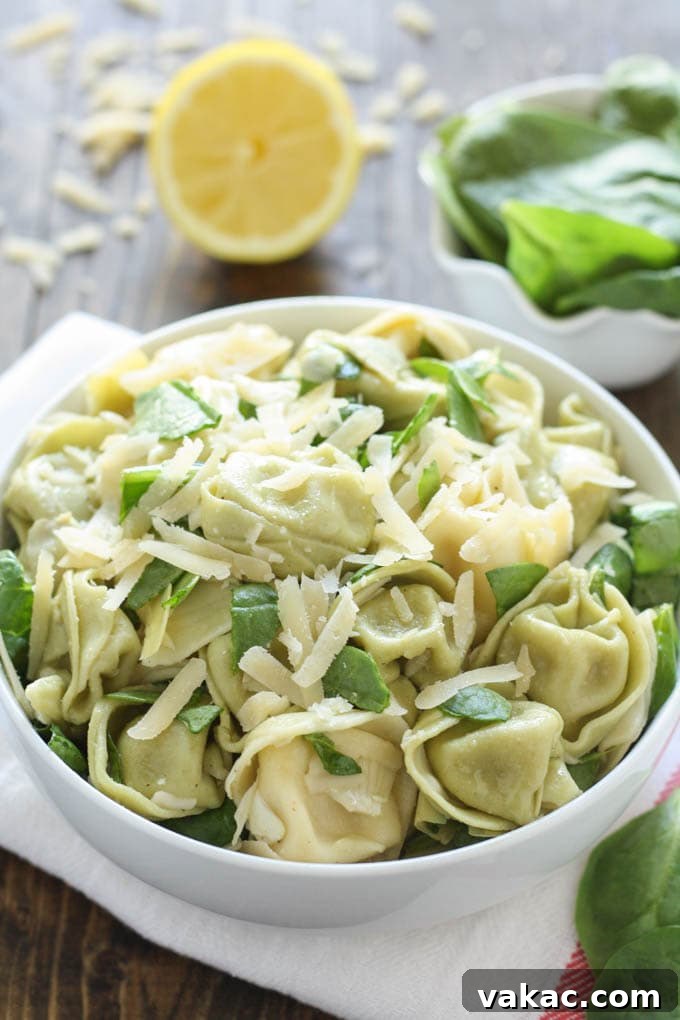 Creamy Spinach Artichoke Tortellini Salad 3 Delicious Spinach Artichoke Tortellini Salad for parties