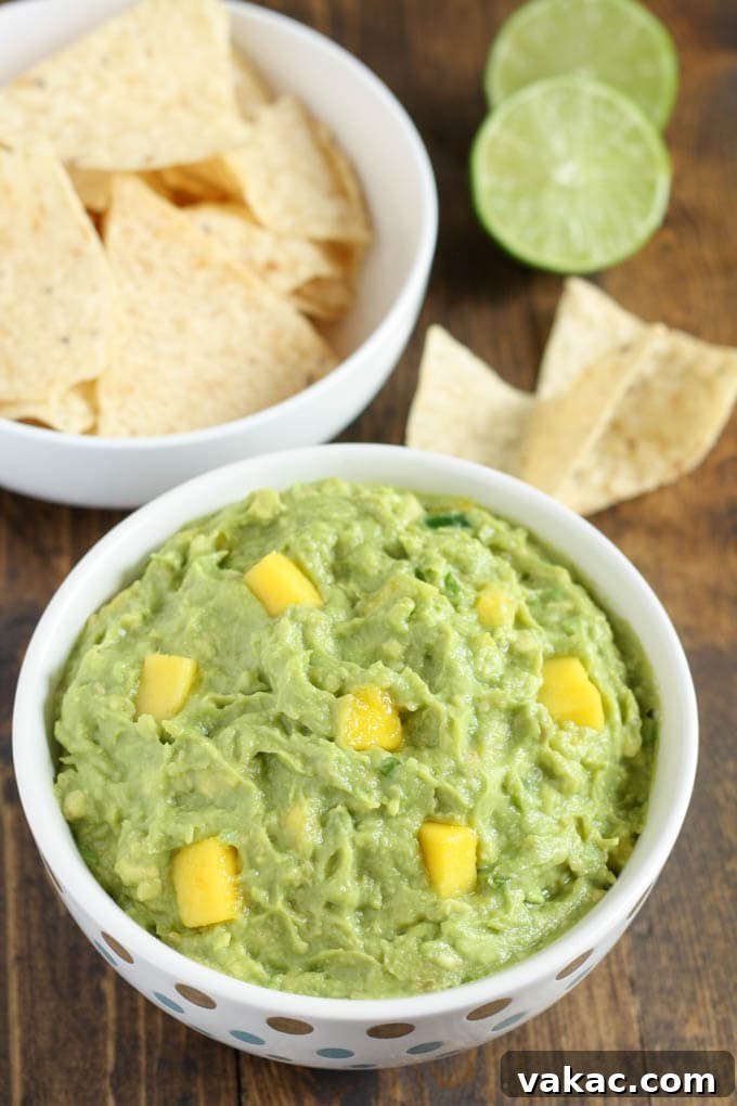 Tropical Mango Guacamole 2 Mango Guacamole