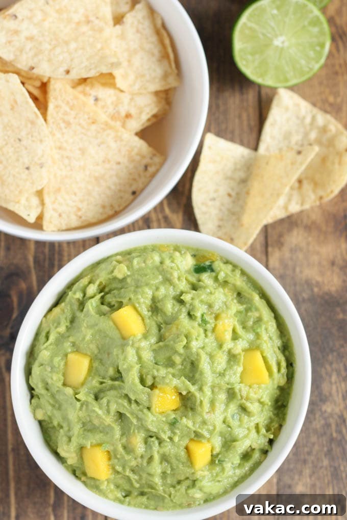 Tropical Mango Guacamole 4 Mango Guacamole