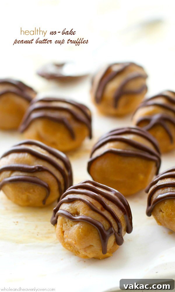 Over 20 No-Bake Treats to Beat the Summer Heat 15 Healthy No-Bake Peanut Butter Cup Truffles, guilt-free peanut butter and chocolate treats