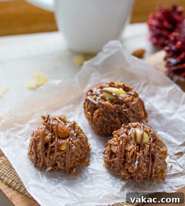 Over 20 No-Bake Treats to Beat the Summer Heat 12 No-Bake Almond Joy Cookies, quick and easy chocolate coconut almond cookies