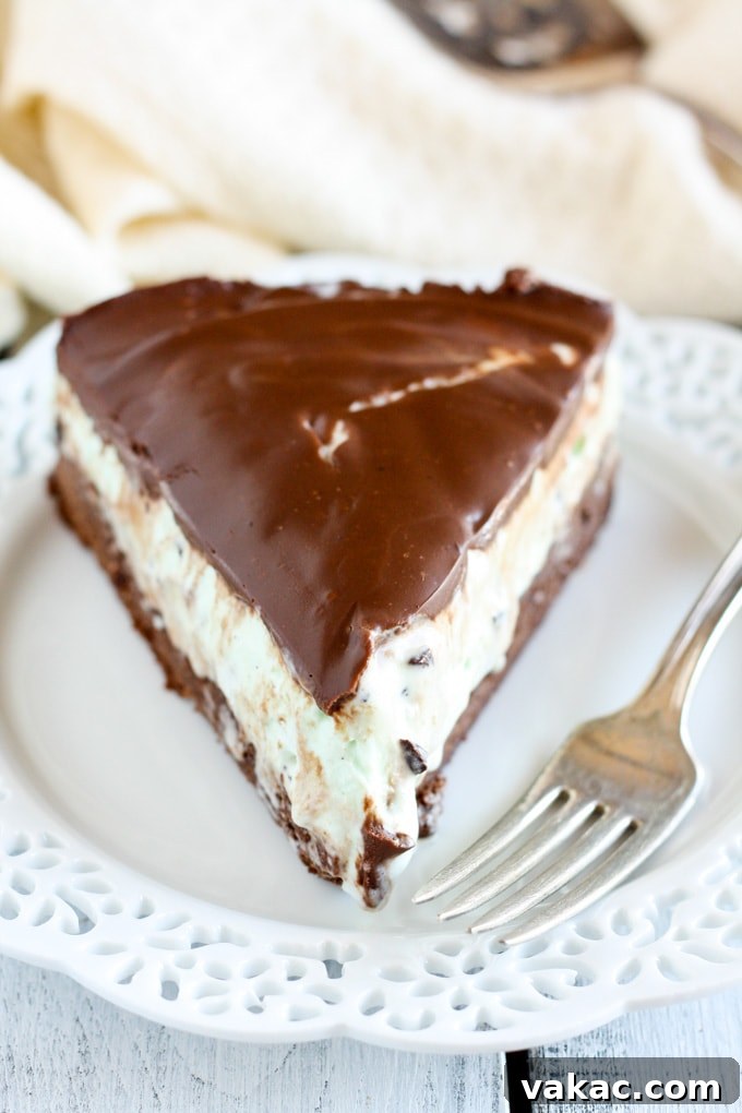 Mint Chocolate Chip Brownie Ice Cream Indulgence 4 Mint Chocolate Chip Ice Cream Brownie Pie - Brownie crust cooling